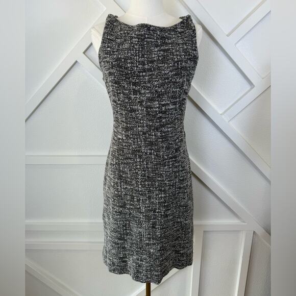 M.M. Lafleur "The Lydia" Twist Strap Boucle Tweed Sheath Dress Size 8 - Picture 2 of 13
